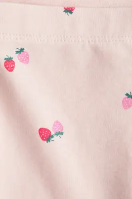 Legging imprimé en jersey - Rose clair/fraises