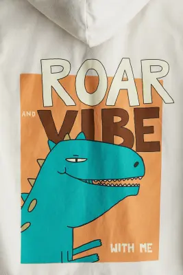 Surchemise à capuche - Blanc/Do The Dino Style