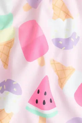 Maillot de bain imprimé - Rose clair/glace