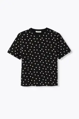 T-shirt oversize à pois