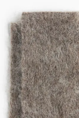 Gants en mohair mélangé - Grège