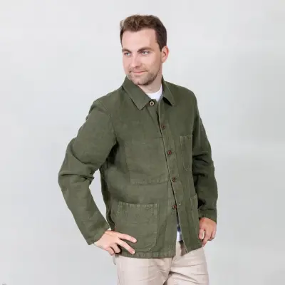 Veste de travail en lin lourd 3L/5C