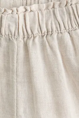 Pantalon en lin - Beige clair