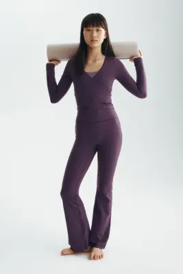 Legging de sport évasé SoftMove™ - Violet