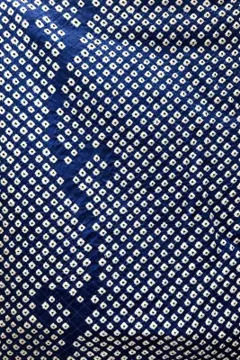 Kimono Shibori Bleu en soie