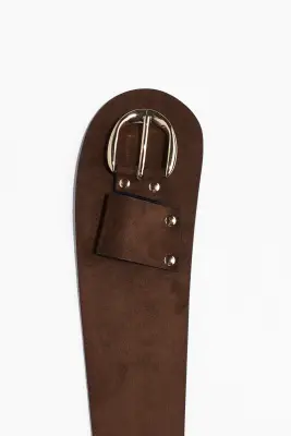 Ceinture large - Marron