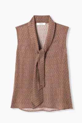Blouse à lavallière Femme