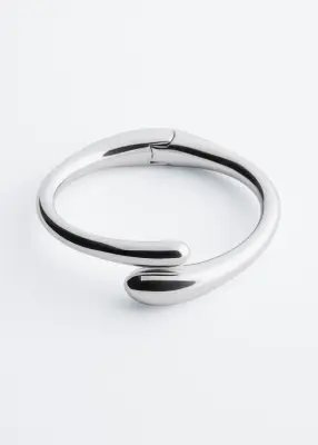 Bracelet manchette - Argenté