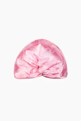 Bonnet de nuit à motif - Rose