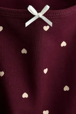 Lot de 5 tops à bretelles fines en coton - Rose clair/rayé