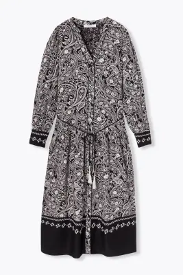 Robe longue imprimée Femme