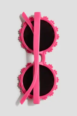 Lunettes de soleil rondes - Rose/fleurs
