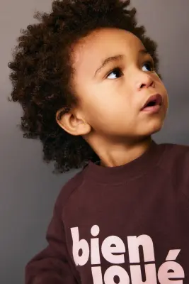 Sweat en coton - Marron/Bien Joué