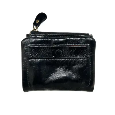 Porte-Monnaie Cuir Noir