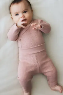 Ensemble 2 pièces body et legging - Rose ancien clair