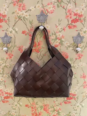 Nouveau ! DRAGON DIFFUSION Sac Castello Dark Brown