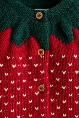 Gilet en coton - Rouge/fraise