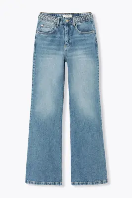 Jean flare délavé Femme