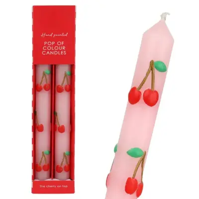 Set de 2 Bougies Cerises
