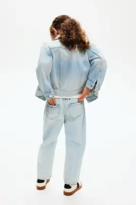 Jean paper bag Relaxed - Bleu denim clair
