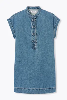 Robe courte en jean