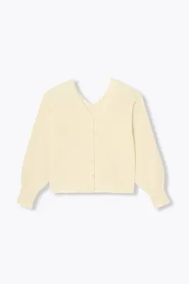Pull-cardigan recto-verso