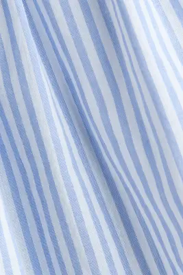 Robe empire imprimée - Bleu clair/rayé