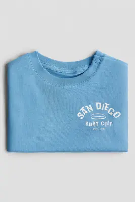 T-shirt en coton imprimé - Bleu/San Diego
