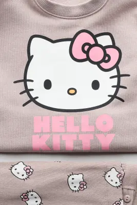 2-piece printed set - Grège clair/Hello Kitty