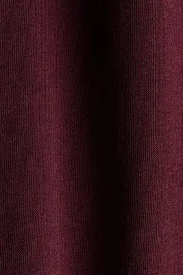 Pantalon jogger à l'intérieur brossé - Rouge foncé
