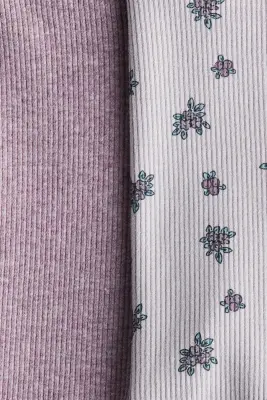 Lot de 2 leggings Room-to-grow - Violet/fleuri