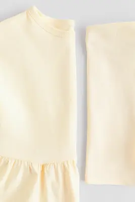 Ensemble 2 pièces top et short - Jaune