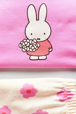 Ensemble imprimé 2 pièces en coton - Rose/Miffy