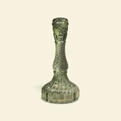 Bougeoir Baroque Vert