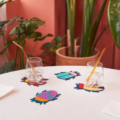 Sous-Verres Insectes