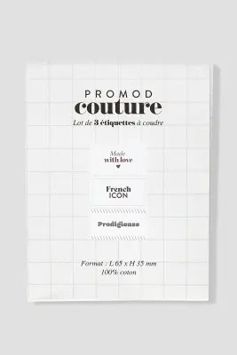 Lot de 3 étiquettes à coudre
