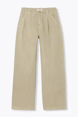 Pantalon large taille haute