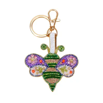Porte-Clés Abeille Violette
