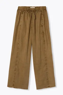 Pantalon large en lyocell