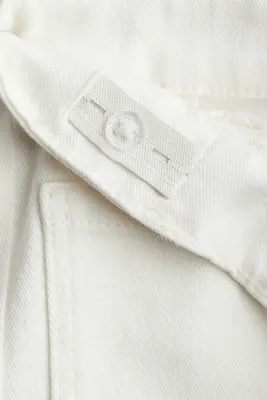 Short en twill de coton - Blanc