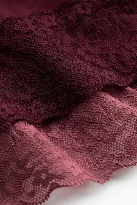 Lot de 5 culottes Hipster - Bordeaux/rose foncé