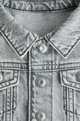 Veste en denim - Gris denim clair
