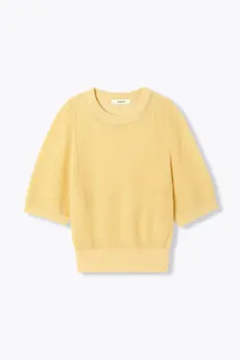 Pull ajouré manches courtes