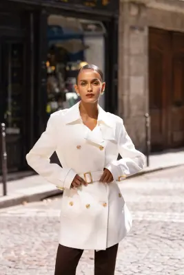 Leanne Short Trench Coat