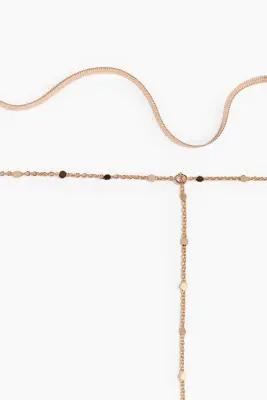 Collier à deux rangs - Doré