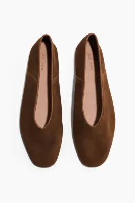 Ballerines en cuir - Marron