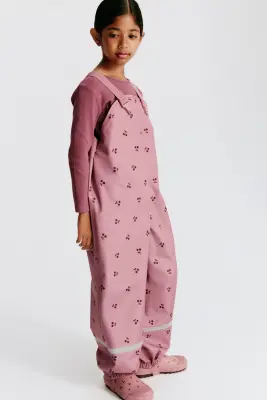 Pantalon de pluie - Rose ancien foncé/cerises