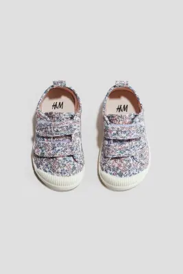 Sneakers barefoot en toile - Violet/fleuri