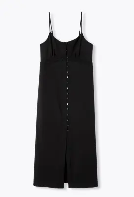 Robe longue à fines bretelles