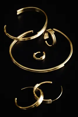 BAGUE EFFET EMPILÉE - DORÉ